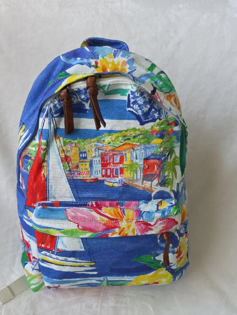 Polo‎ Ralph Lauren Canvas Coastal Print Backpack -